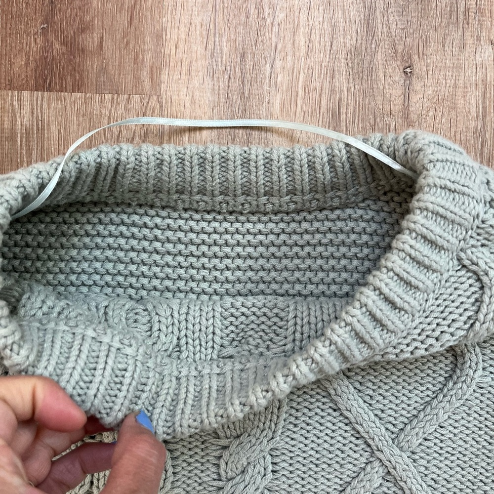 Free People Dream Cable Crew Pull Over Sweater // Small - Picture 9 of 10